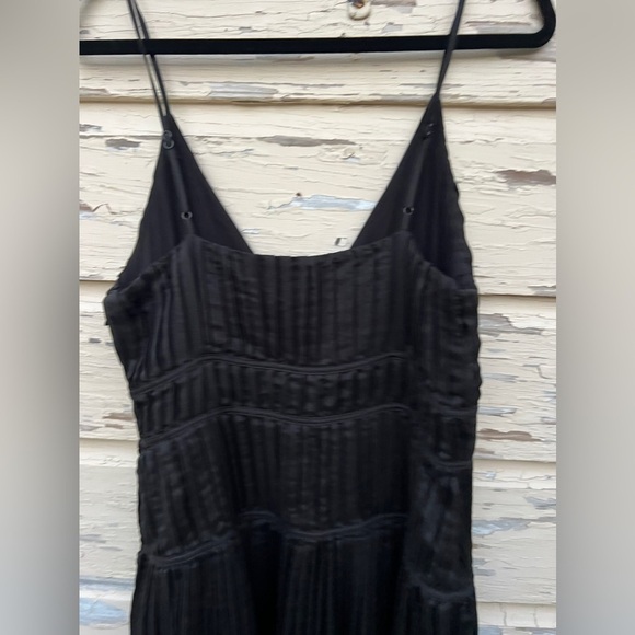 NWT BANANA REPUBLIC JACQUI PLEATED Prom Formal Event Little Black MAXI DRESS 12T - Picture 11 of 14